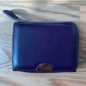 Genuine Leather Purple Wallet